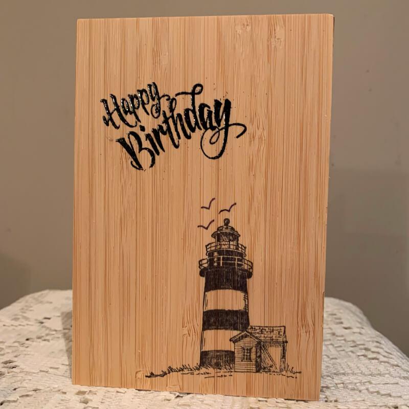 Happy Birthday “Sailor” Bamboo Greeting Card